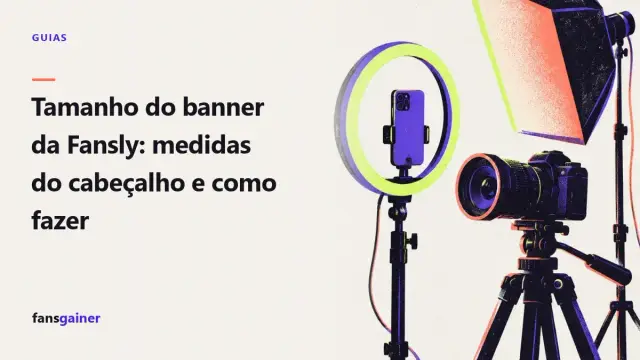 Capa: Tamanho do banner da Fansly: medidas do cabeçalho e como fazer