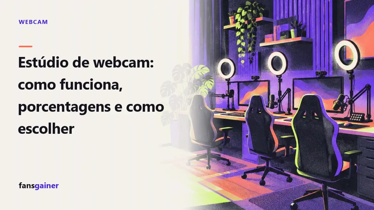 Capa: Estúdio de webcam: como funciona, porcentagens e como escolher