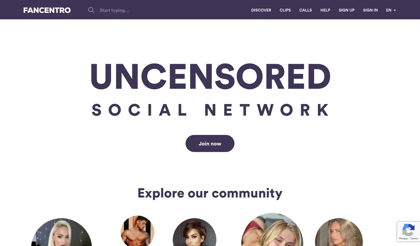 FanCentro home page screenshot