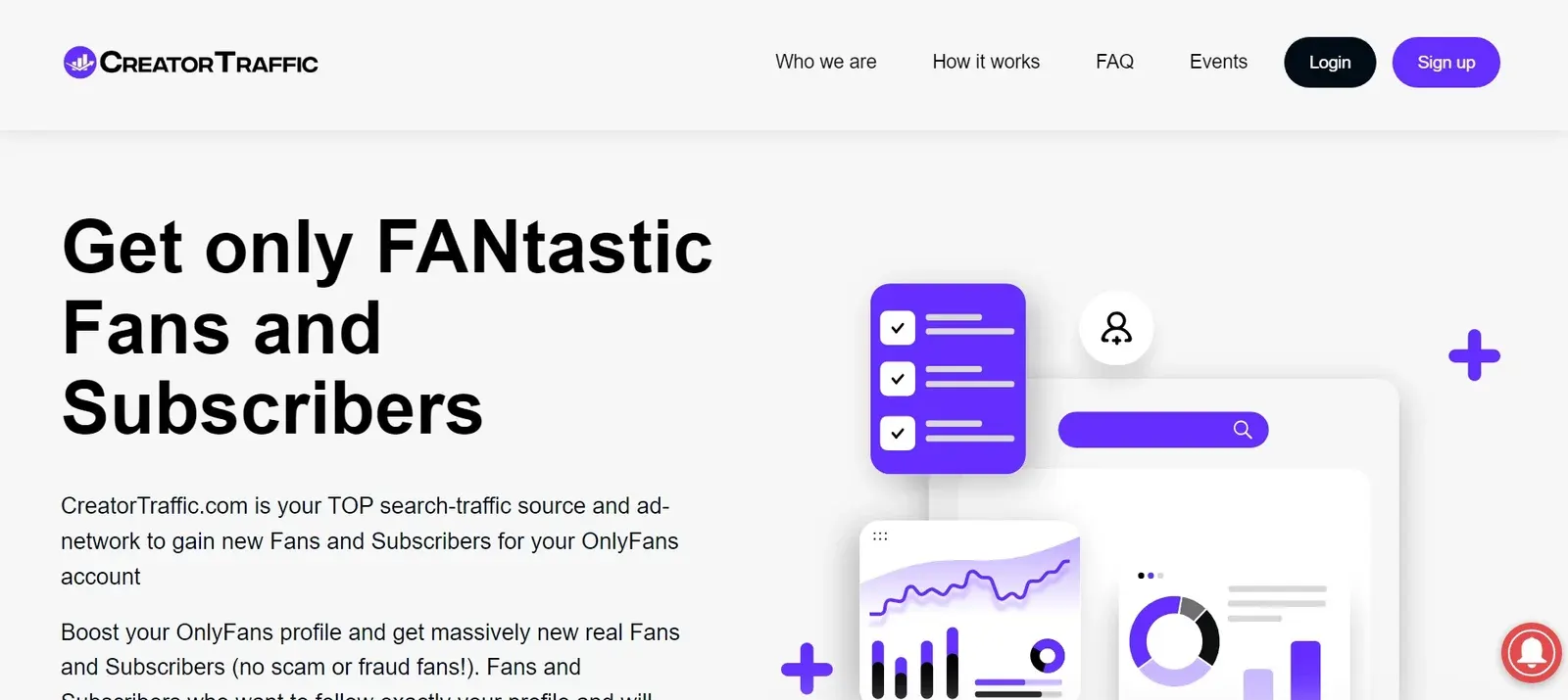 Pacotes de anúncios da CreatorTraffic