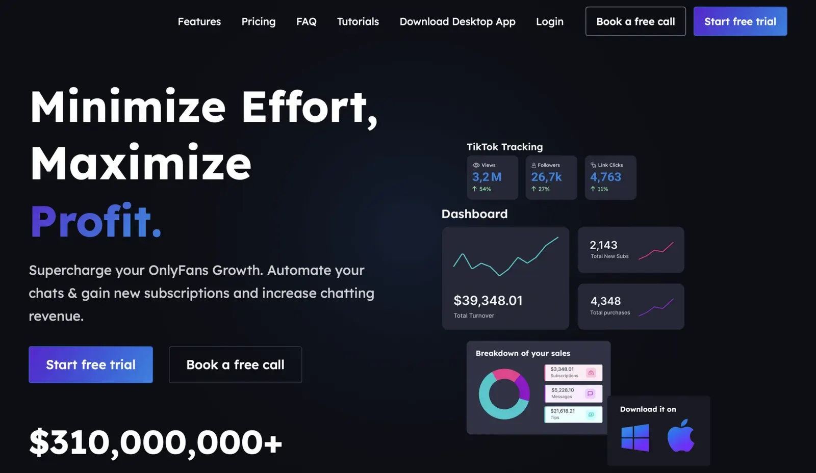Interfaz de CreatorHero para dar acceso al equipo