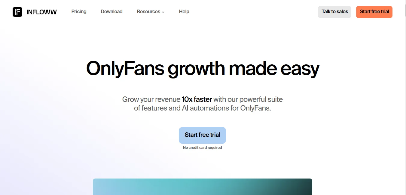 Illustration 1 for the material “Review of Infloww CRM, OnlyFans and Fansly management”