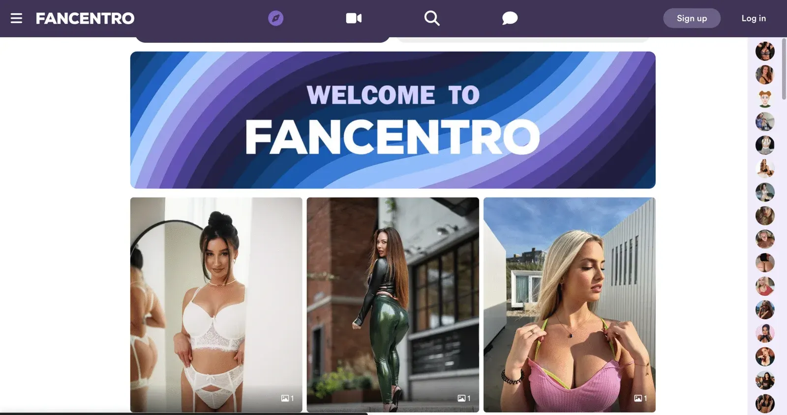 Página principal de FanCentro